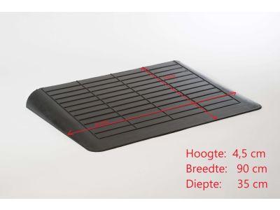 Rubber drempelhulp, 4,5cm (tweedehands)