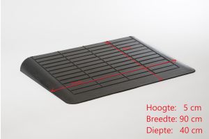 Rubber drempelhulp, 5cm (tweedehands)