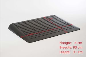 Rubber drempelhulp, 4cm (tweedehands)	